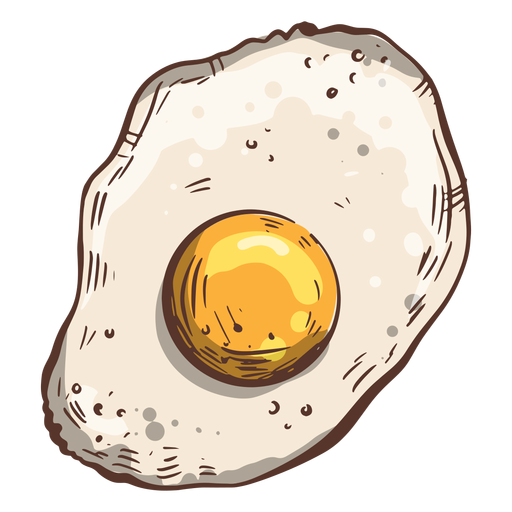 Fried Egg Logo PNG & SVG Design For T-Shirts