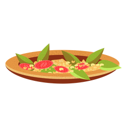 Vollständige Medames arabische Lebensmittelillustration PNG-Design