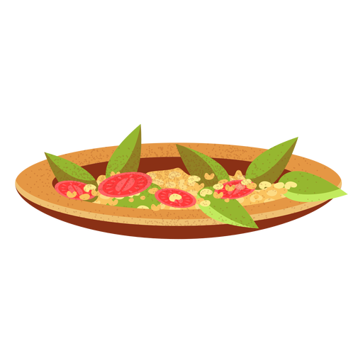 Ilustración de comida árabe de medames ful Diseño PNG