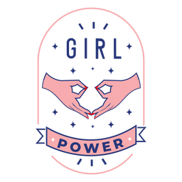 Insignia de diseño de poder femenino