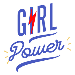 Letras de poder feminino Desenho PNG