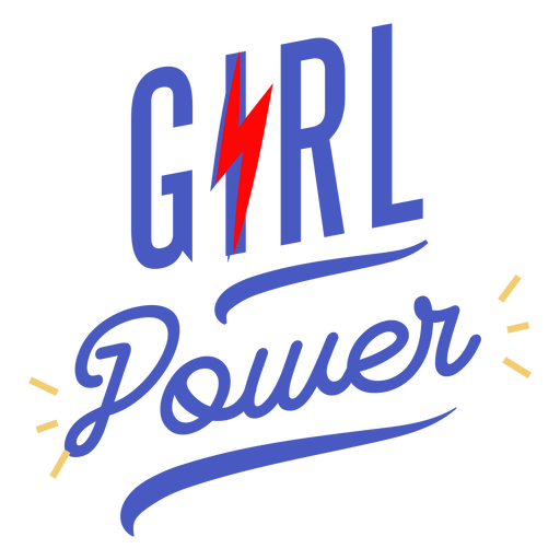 Frauenpower-Schriftzug PNG-Design