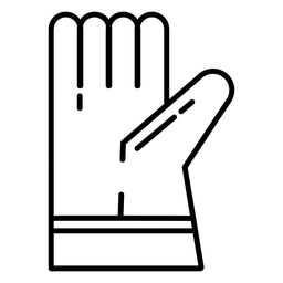 Golpe de guante Diseño PNG