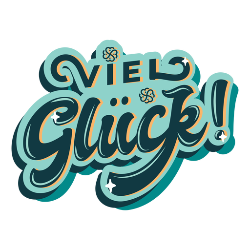 good-luck-german-lettering-transparent-png-svg-vector-file