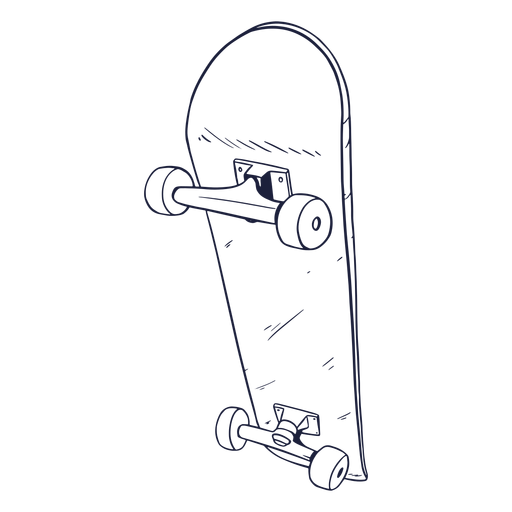 Hand gezeichnetes Skateboard PNG-Design