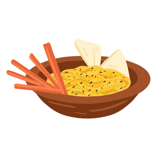 Hummus arabic food illustration