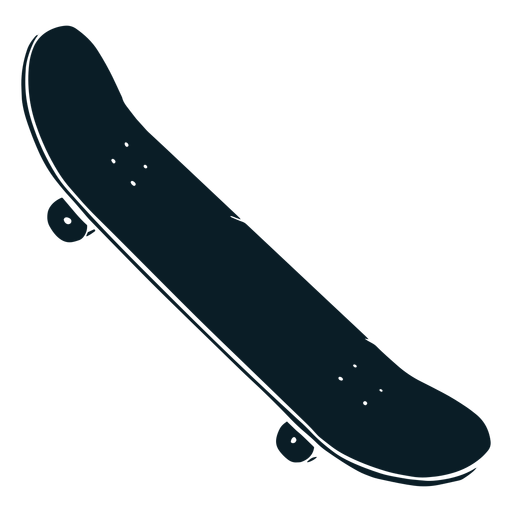 Illustration black skateboard