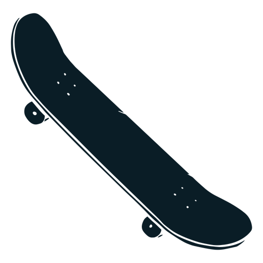 Illustration Schwarzes Skateboard Transparenter PNG Und SVG Vektor