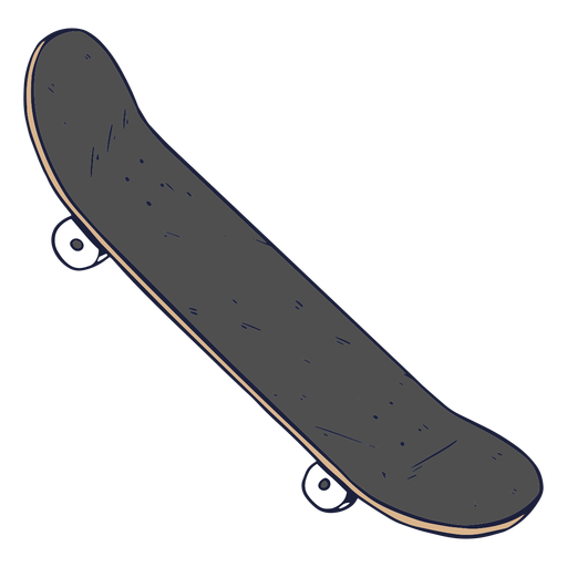 Ilustra??o de skate cinza Desenho PNG