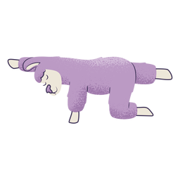 Tabela de balamas de lhama pose de ioga Desenho PNG