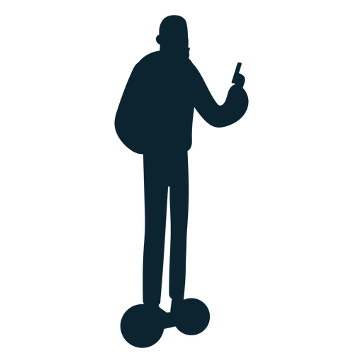 Mann Hoverboard Silhouette PNG-Design