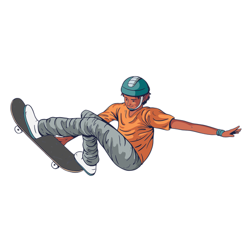 Man skating character