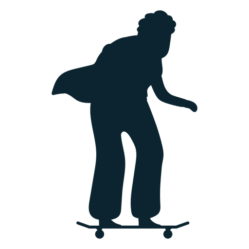 Download Old woman skating silhouette - Transparent PNG & SVG vector file