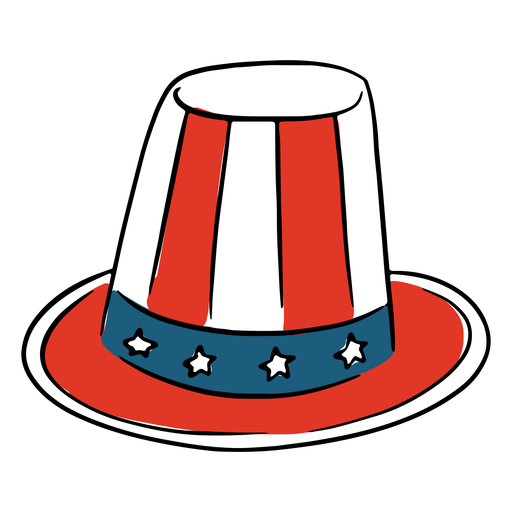 Patriotic american hat PNG Design