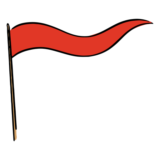Bandeirola vermelha Desenho PNG