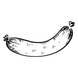 Wurst Hand gezeichnet PNG-Design