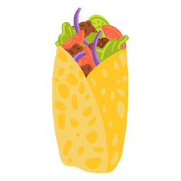 Shawarma arabic food illustration PNG Design