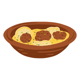 Shurba arabic food illustration PNG Design