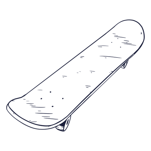 Seite Skateboard Hand Gezeichnet Transparenter Png Und Svg Vektor