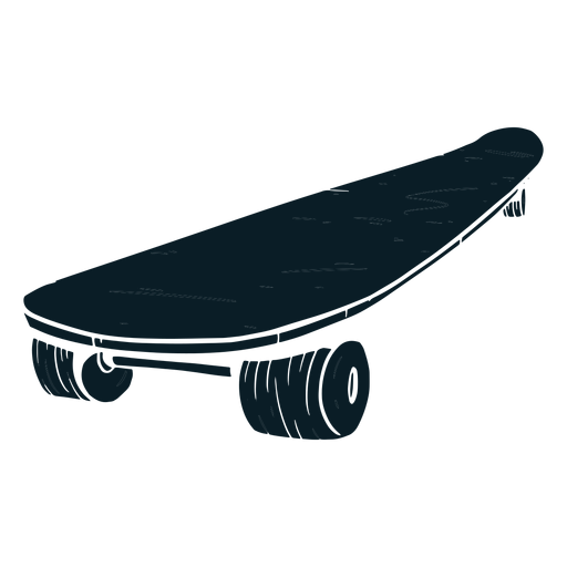 Skateboard schwarz PNG-Design