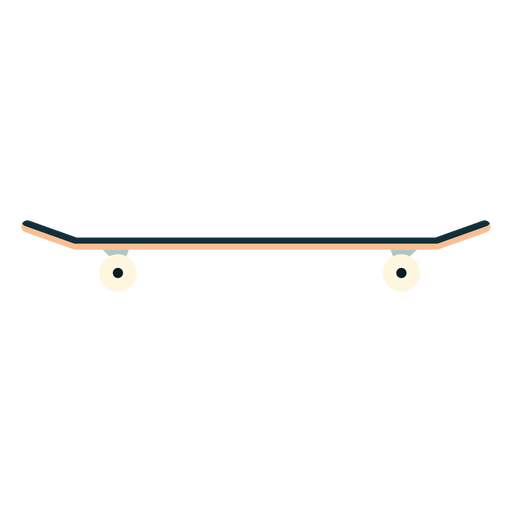 Skateboard flach PNG-Design