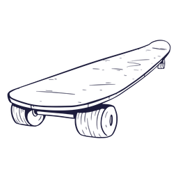 Dibujado a mano patineta Diseño PNG