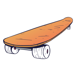 Ilustración de patineta Diseño PNG