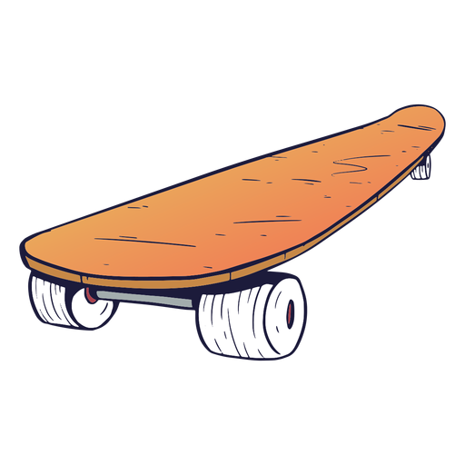 Ilustração de skate Desenho PNG