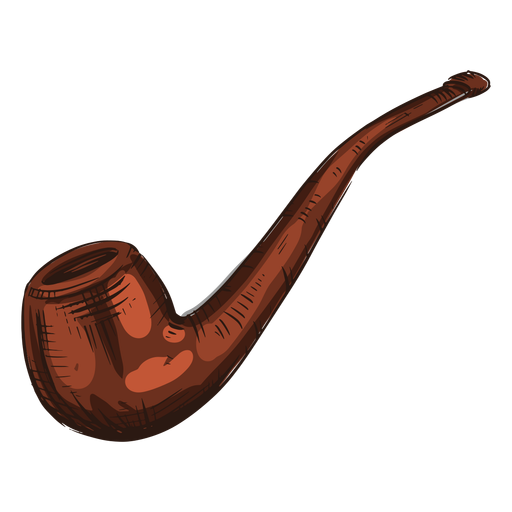 Smoking pipe illustration smoking pipe