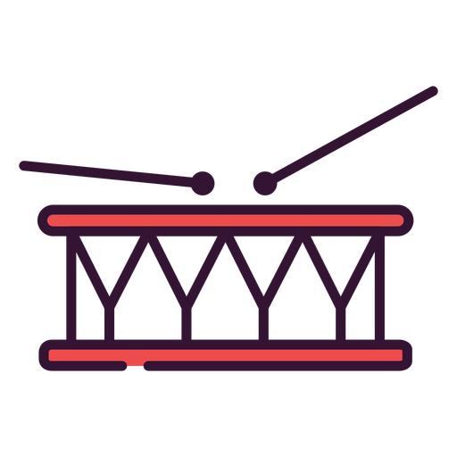 Icono de tambor Diseño PNG