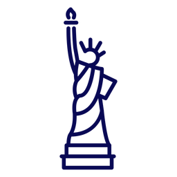 Estatua de la libertad golpe estatua de la libertad Diseño PNG