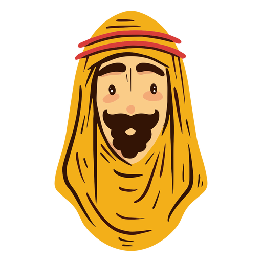 Download Traditional arab man head - Transparent PNG & SVG vector file