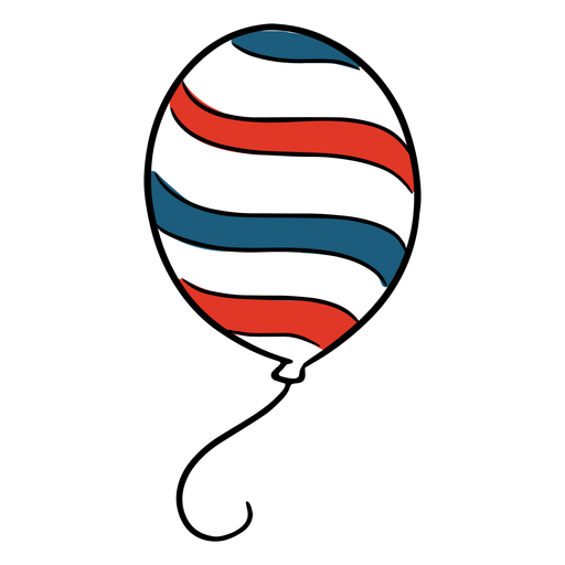 United states balloon PNG Design