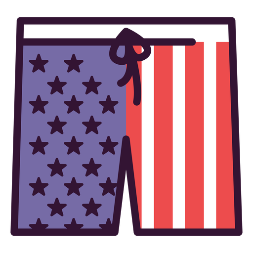 Icono de pantalones cortos de Estados Unidos