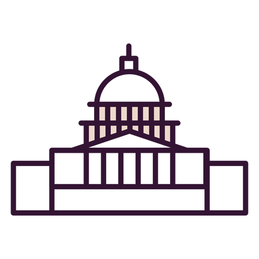 United states capitol icon PNG Design