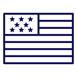 Curso de bandeira dos Estados Unidos