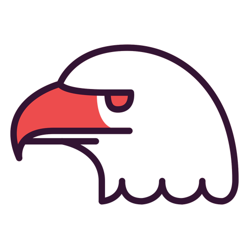 Usa Weißkopfseeadler-Symbol PNG-Design