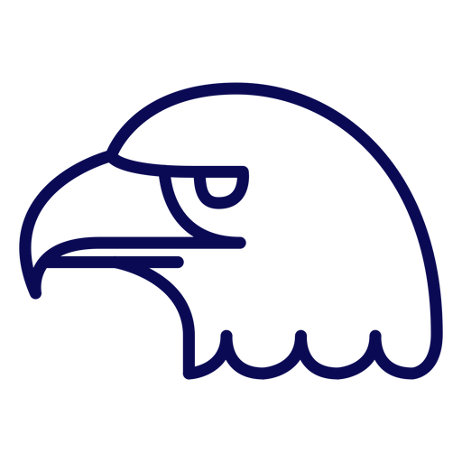 Usa bald eagle stroke PNG Design