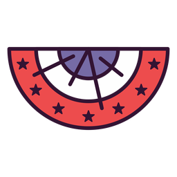 Ícone de cocar dos EUA Desenho PNG