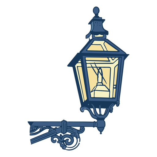 Vintage classic post lamp PNG Design