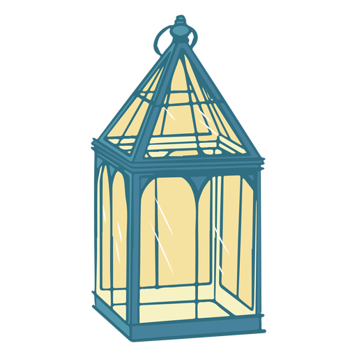 Lanterna de vidro vintage Desenho PNG