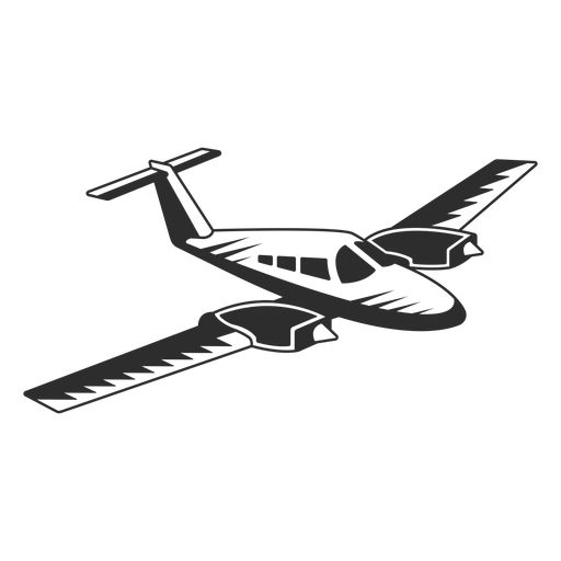 Download Vintage jet plane black and white - Transparent PNG & SVG vector file