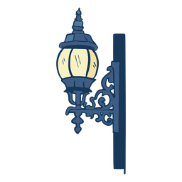 Poste de luz vintage Desenho PNG
