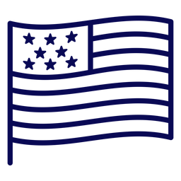 Traço da bandeira dos Estados Unidos