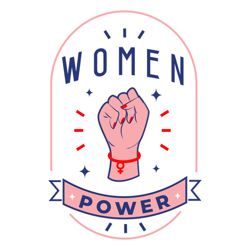 Frauen Power Design Abzeichen PNG-Design