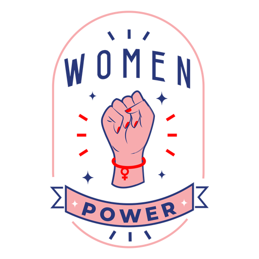 Women Power Design Badge - Transparent Png & Svg Vector File