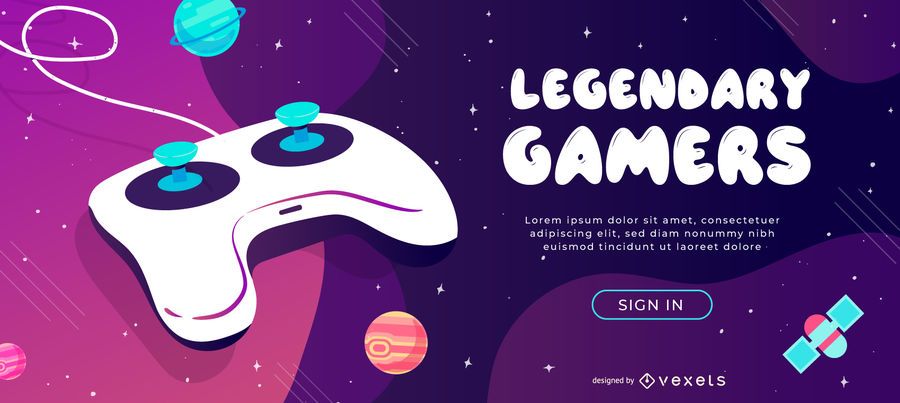 Legendary Gamers Web Slider Design Legendary Gamers Web Slider Design