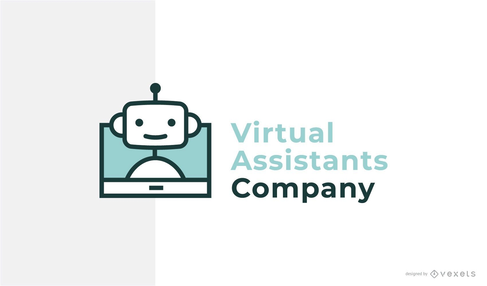 Design de logotipo de marca assistente virtual