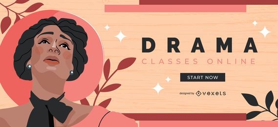 Drama Classes Cover Design