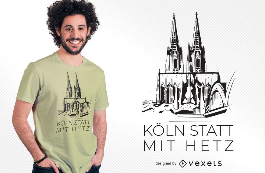 Cologne Cathedral T-shirt Design Cologne Cathedral T-shirt Design